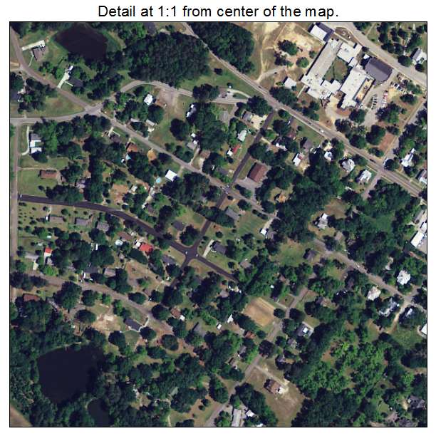 Johnston, South Carolina aerial imagery detail