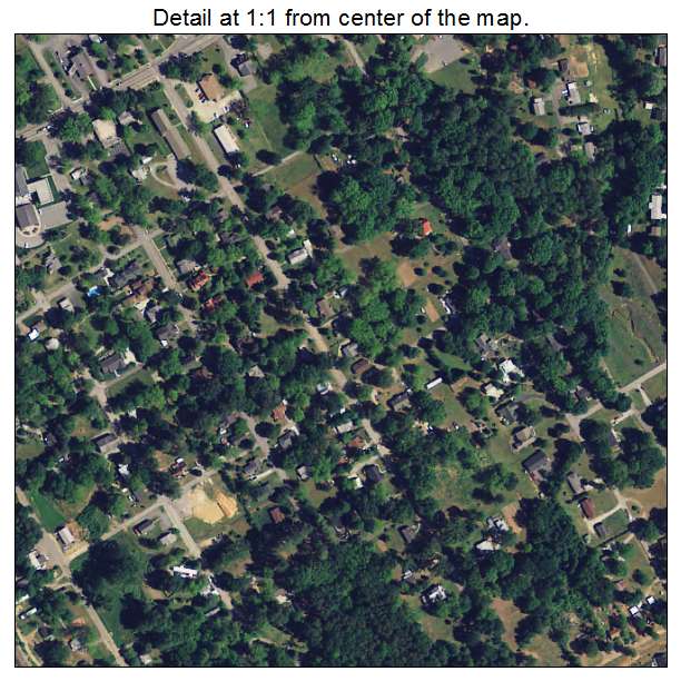 Landrum, South Carolina aerial imagery detail