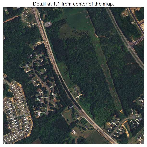 Lesslie, South Carolina aerial imagery detail