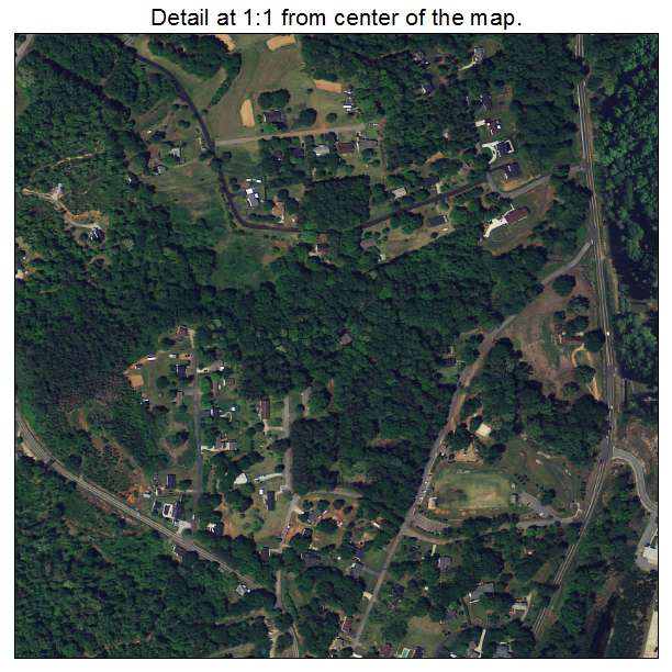 Liberty, South Carolina aerial imagery detail