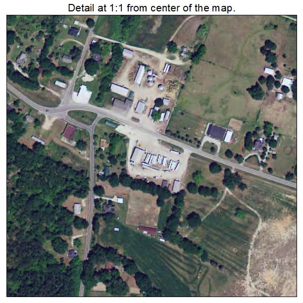 Lowrys, South Carolina aerial imagery detail