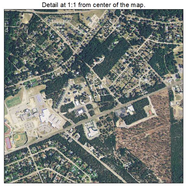 Lugoff, South Carolina aerial imagery detail