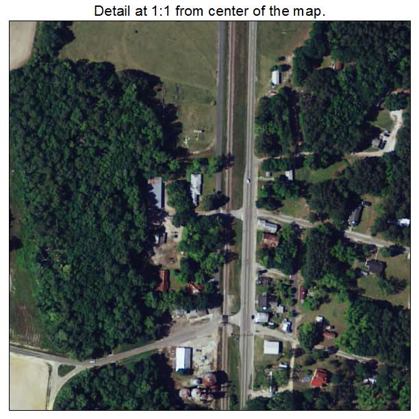 Luray, South Carolina aerial imagery detail