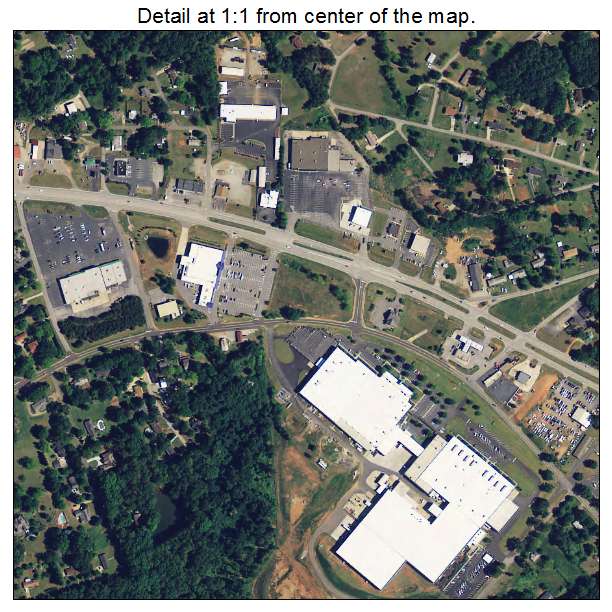 Lyman, South Carolina aerial imagery detail
