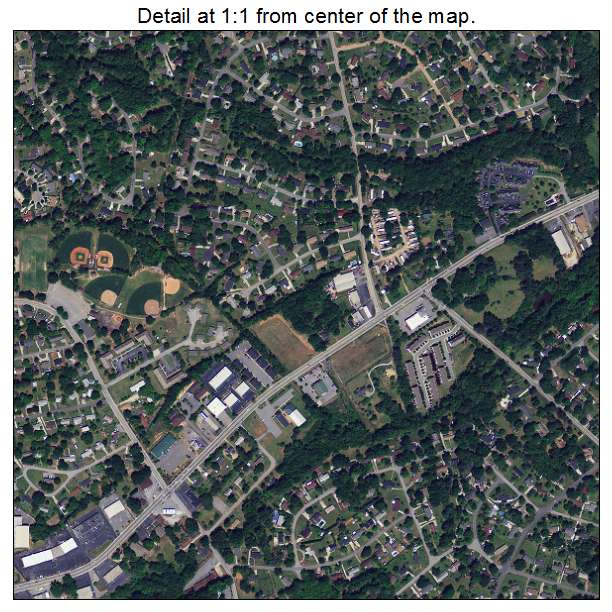 Mauldin, South Carolina aerial imagery detail