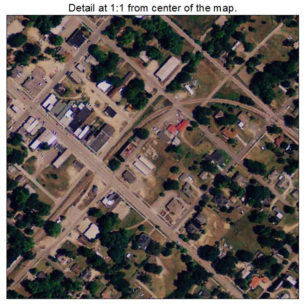 McColl, South Carolina aerial imagery detail