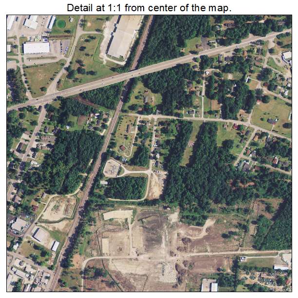 Moncks Corner, South Carolina aerial imagery detail