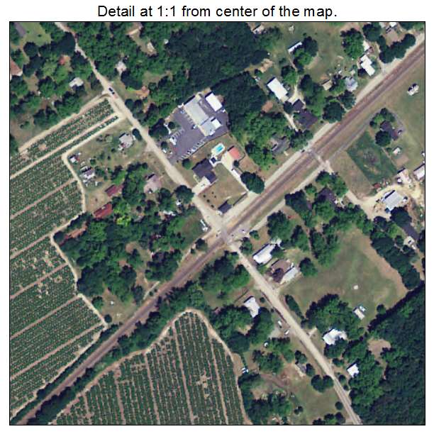 Monetta, South Carolina aerial imagery detail