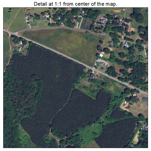Mountville, South Carolina aerial imagery detail