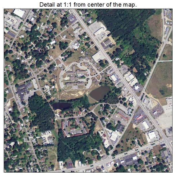 Newberry, South Carolina aerial imagery detail