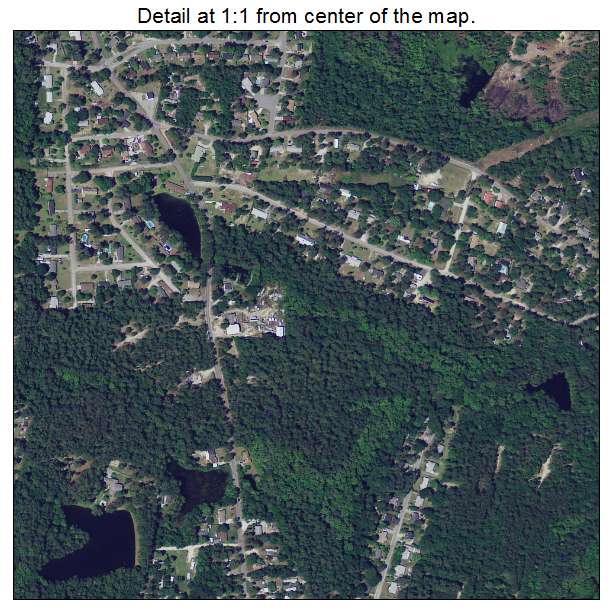 Oak Grove, South Carolina aerial imagery detail