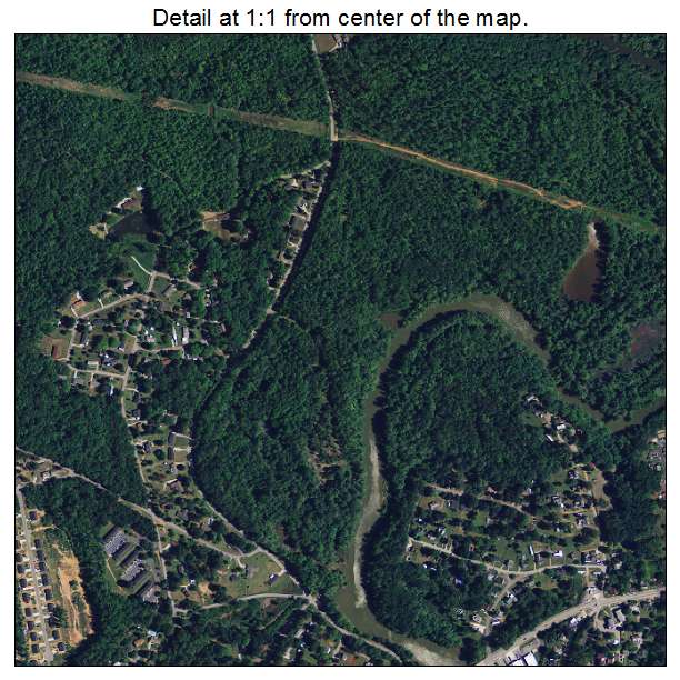 Piedmont, South Carolina aerial imagery detail