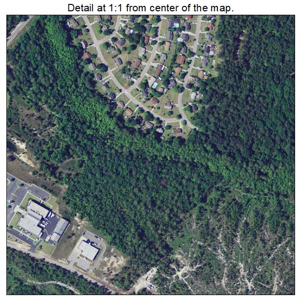 Pine Ridge, South Carolina aerial imagery detail