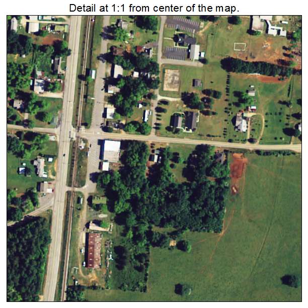 Plum Branch, South Carolina aerial imagery detail