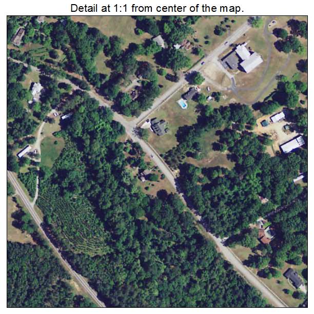 Pomaria, South Carolina aerial imagery detail