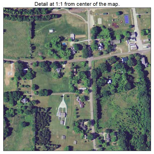 Richburg, South Carolina aerial imagery detail