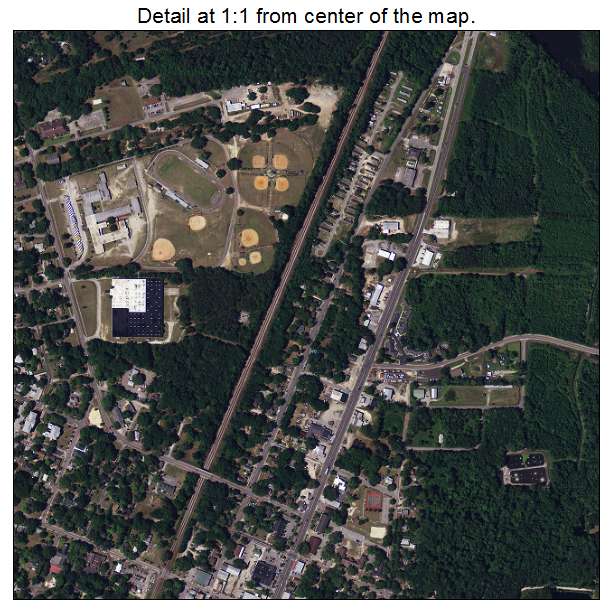 Ridgeland, South Carolina aerial imagery detail
