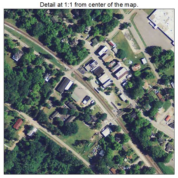 Ridgeway, South Carolina aerial imagery detail