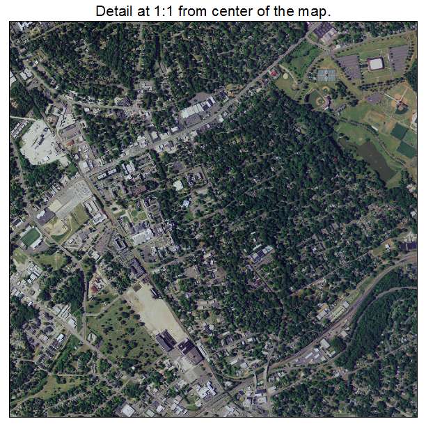 Rock Hill, South Carolina aerial imagery detail