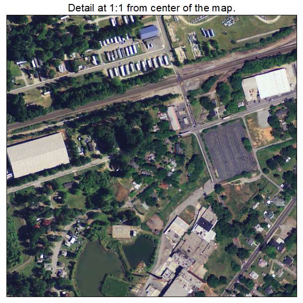 Saxon, South Carolina aerial imagery detail