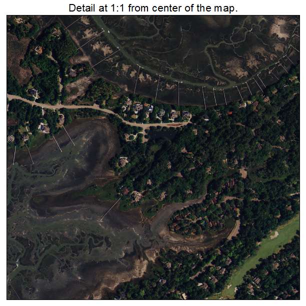 Seabrook Island, South Carolina aerial imagery detail