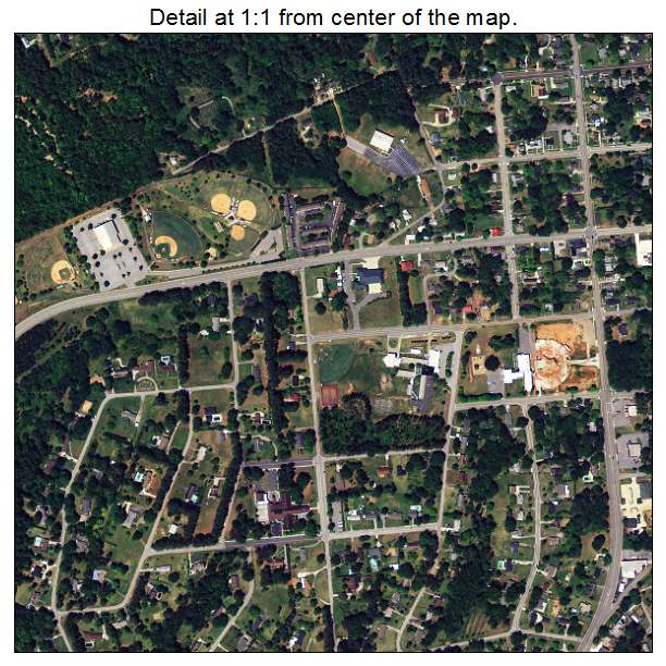 Seneca, South Carolina aerial imagery detail