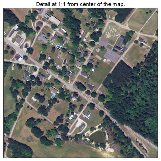Silverstreet, South Carolina aerial imagery detail
