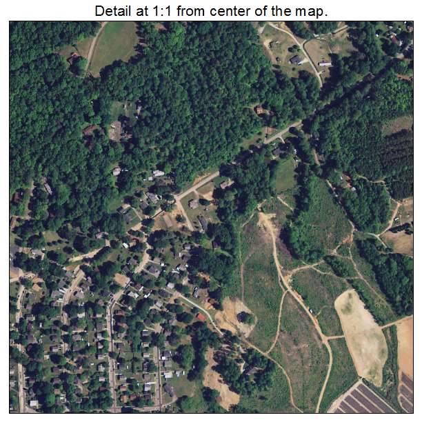 Slater Marietta, South Carolina aerial imagery detail