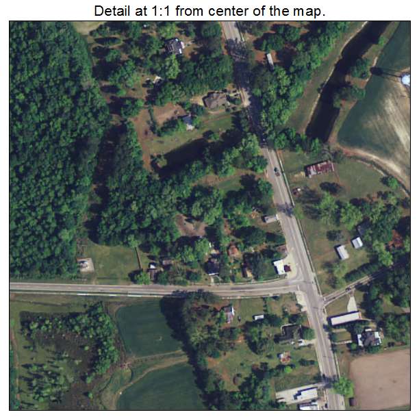 Smoaks, South Carolina aerial imagery detail