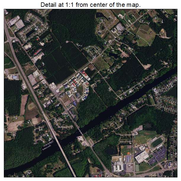 Socastee, South Carolina aerial imagery detail