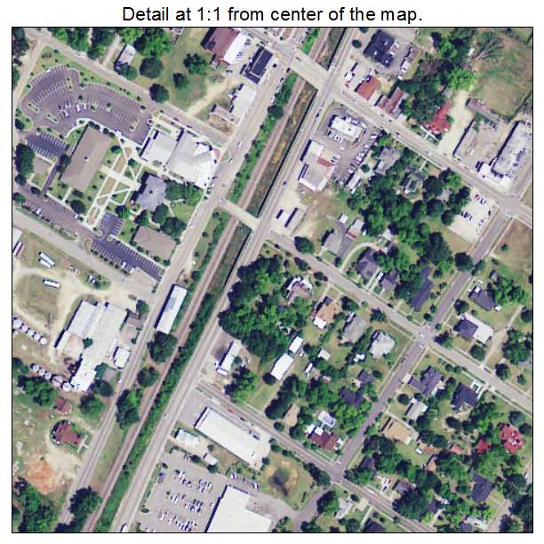 St Matthews, South Carolina aerial imagery detail
