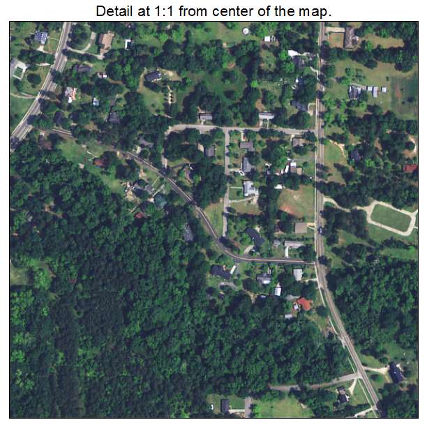 Summerton, South Carolina aerial imagery detail