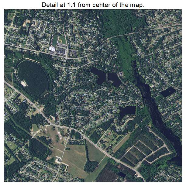Sumter, South Carolina aerial imagery detail