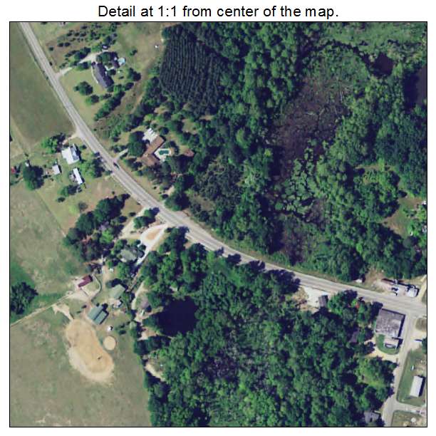 Swansea, South Carolina aerial imagery detail