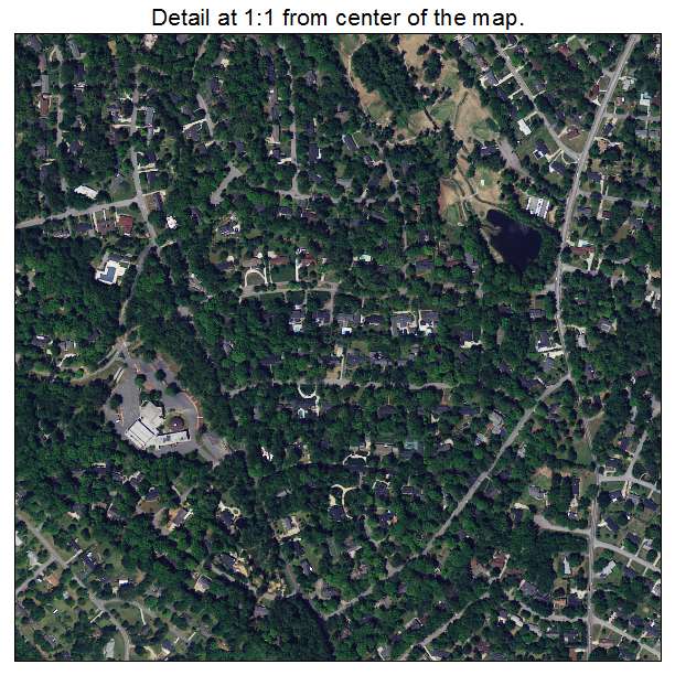 Wade Hampton, South Carolina aerial imagery detail