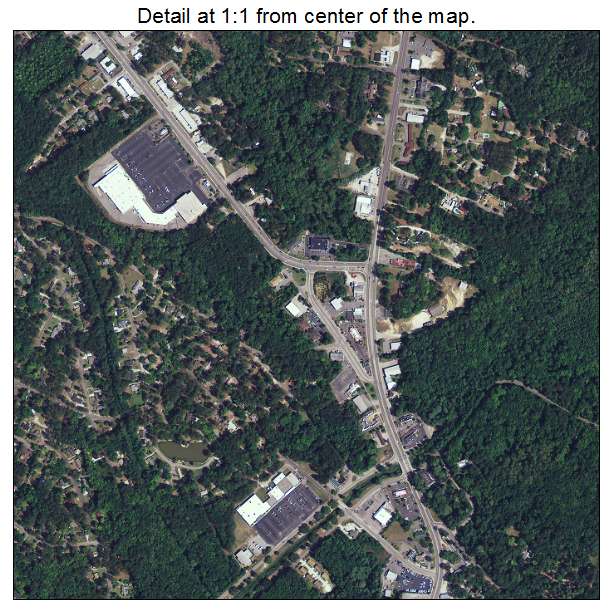 Walterboro, South Carolina aerial imagery detail