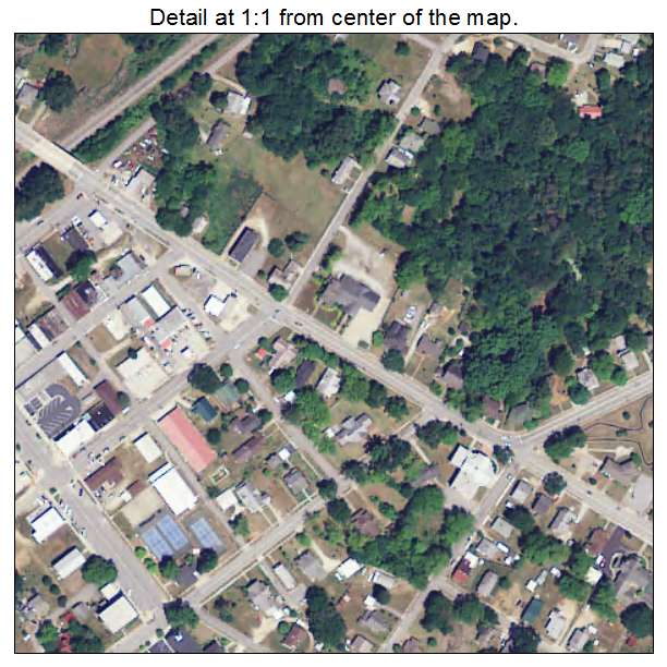 Whitmire, South Carolina aerial imagery detail