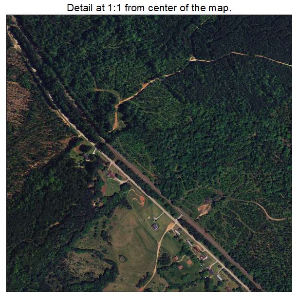 Willington, South Carolina aerial imagery detail