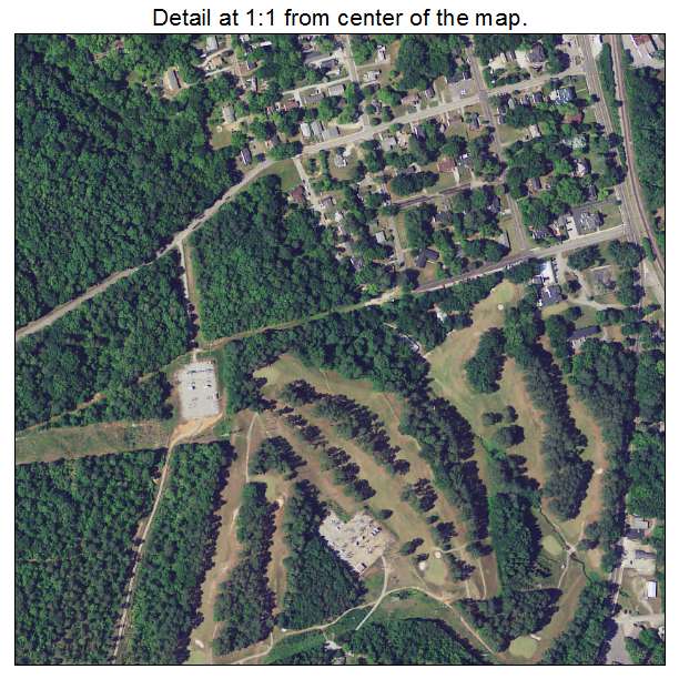 Winnsboro, South Carolina aerial imagery detail