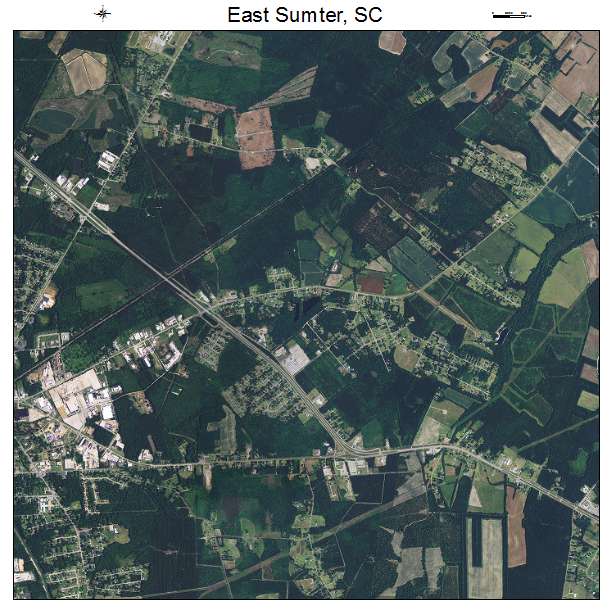 East Sumter, SC air photo map