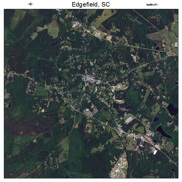 Edgefield, SC air photo map