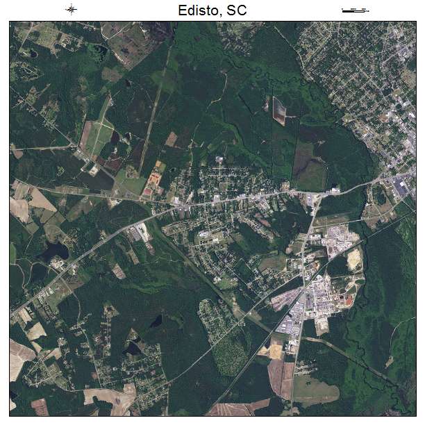 Edisto, SC air photo map