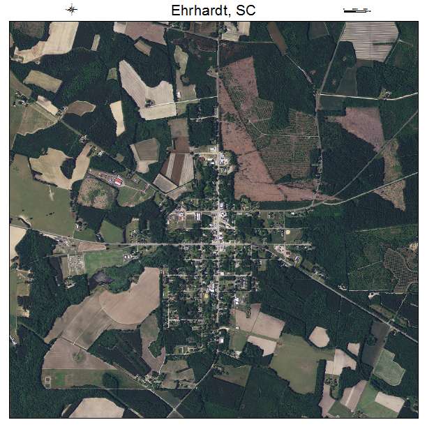 Ehrhardt, SC air photo map