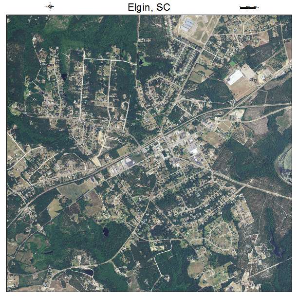 Elgin, SC air photo map