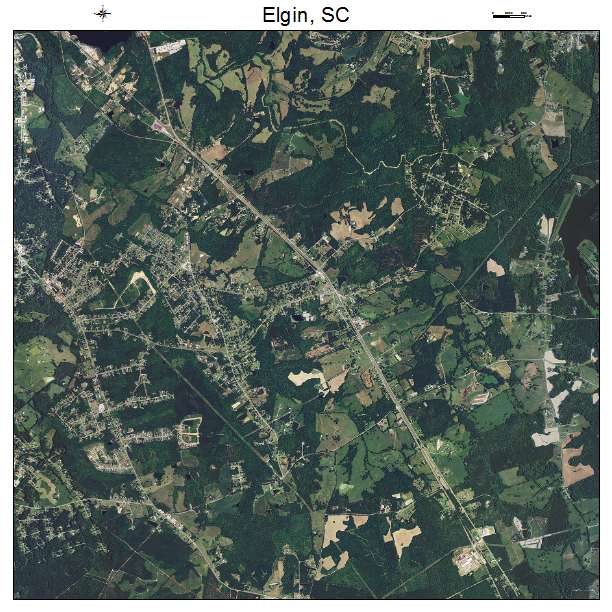 Elgin, SC air photo map