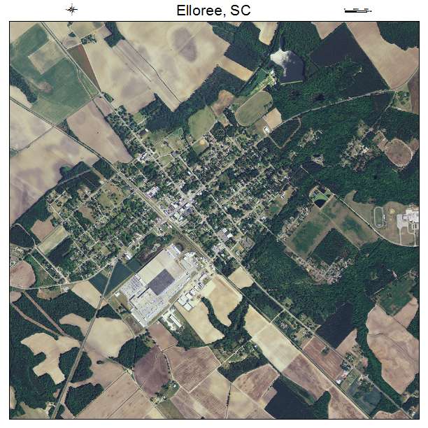 Elloree, SC air photo map