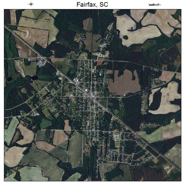 Fairfax, SC air photo map