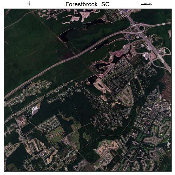 Forestbrook, SC air photo map
