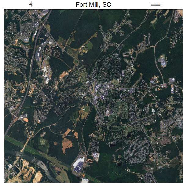 Fort Mill, SC air photo map