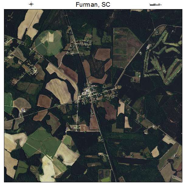Furman, SC air photo map